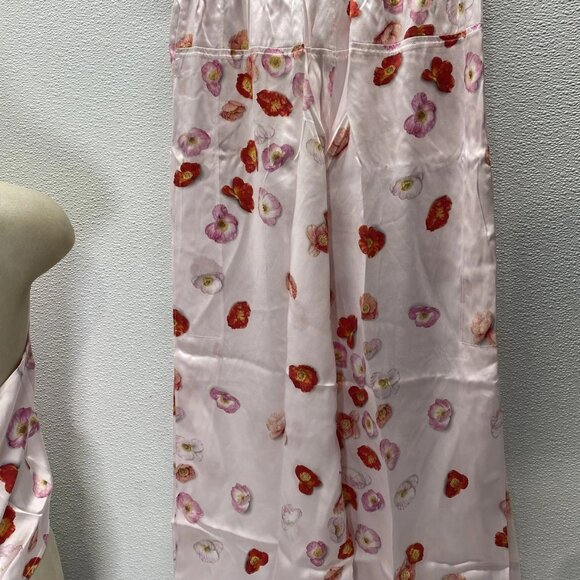 NEW LUNYA Women’s Washable Silk Cami Pant Lounge Set – California Poppy – Size M - Picture 5 of 13